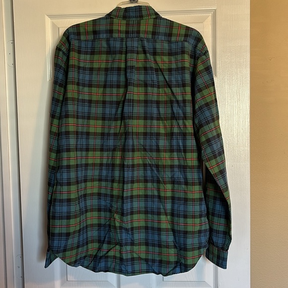 Ralph Lauren men’s green plaid long sleeve button down shirt size XL - Picture 6 of 8
